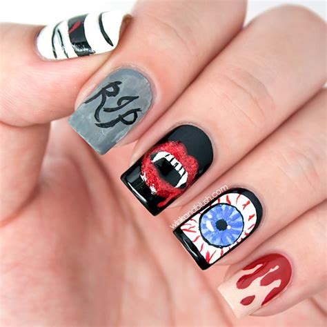 30 Best Spooky Scary Halloween Nail Art Design Ideas 2015