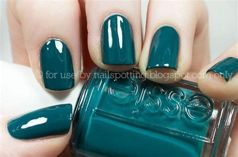 Teal Essie Go Overboard I Want These Nails Green Nail Polish