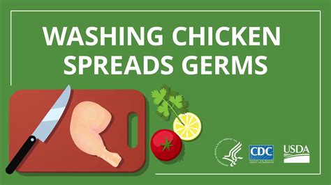 Usda Food Safety And Inspection Service On Twitter Rinsing Chicken Can Spread Germs To Your