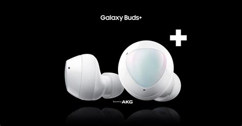 Two enlarged galaxy buds plus earbuds float to the center from both sides. Samsung Galaxy Buds+ - The Official Samsung Galaxy Site