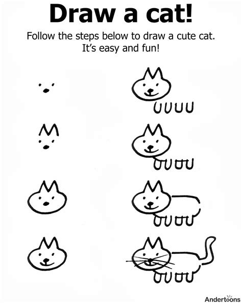 How to draw a cute anime cat. Kindergarten: Holding Hands and Sticking Together: Word ...