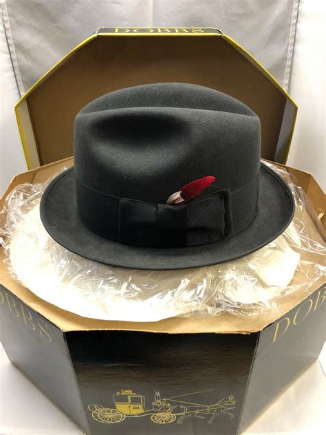 Vintage Royal Stetson Fedora Hat Dobbs Fifth Ave Ny Gem