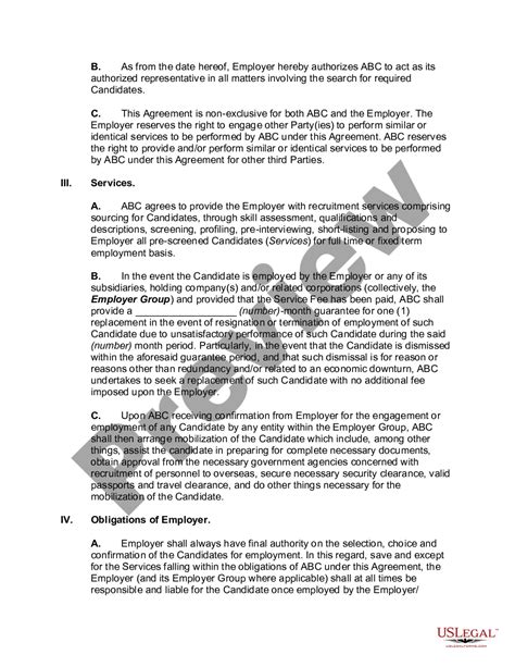 Colorado Manpower Supply Service Agreement Us Legal Forms