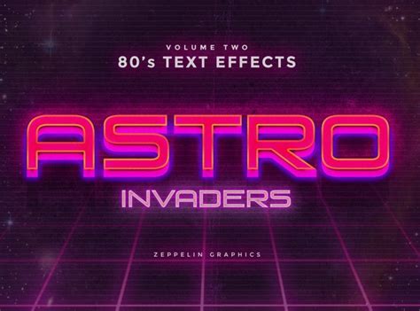 80s Text Effects Vol1 By Tmp On Dribbble