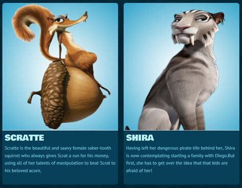 Ice Age Collision Course Ice Age Movies Alice Angel Sabertooth