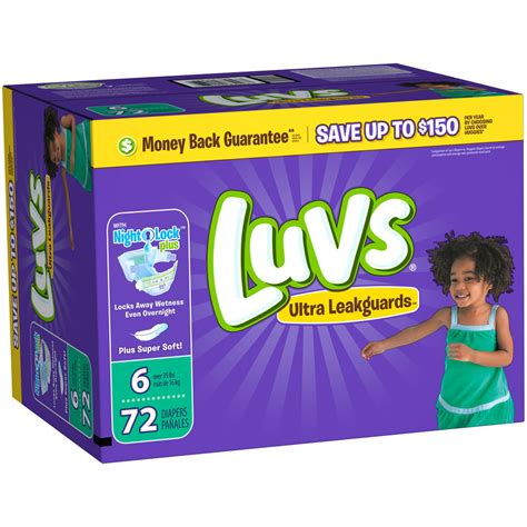 Luvs Ultra Leakguards Diapers Size 6 72 Diapers