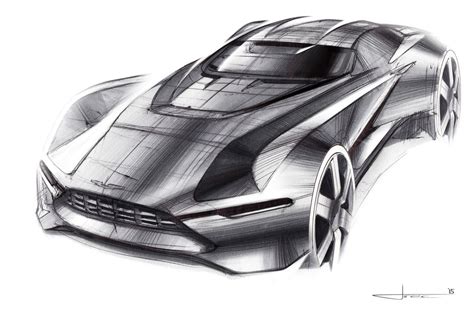 Aston Martin Tech 07 Sketches On Behance Concept Car Sketch Car