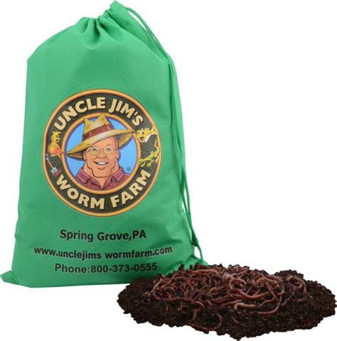 1000 Red Composting Worm Mix Uncle Jims Worm Farm