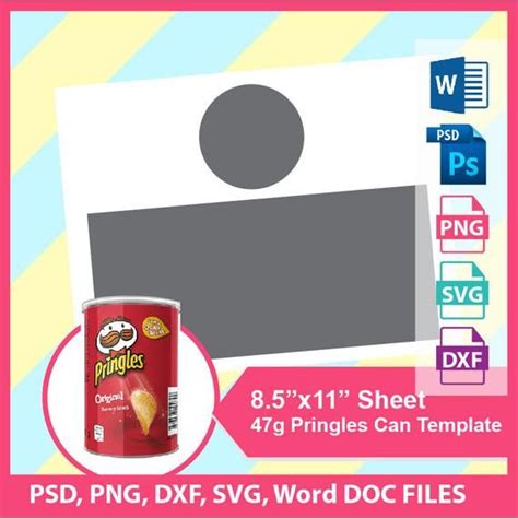 47g Pringles Template Chip Can Template Psd Png Svg
