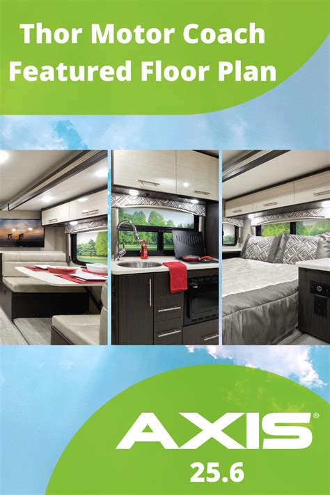 Axis Class A Rv 256 Featured Floor Plan Thor Motor Coach In 2021