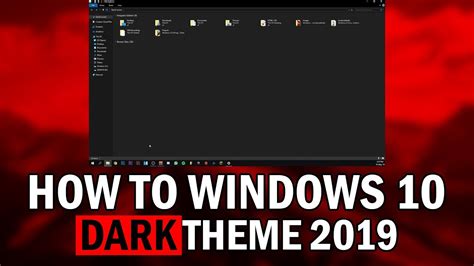 Windows 10 Dark Mode Theme