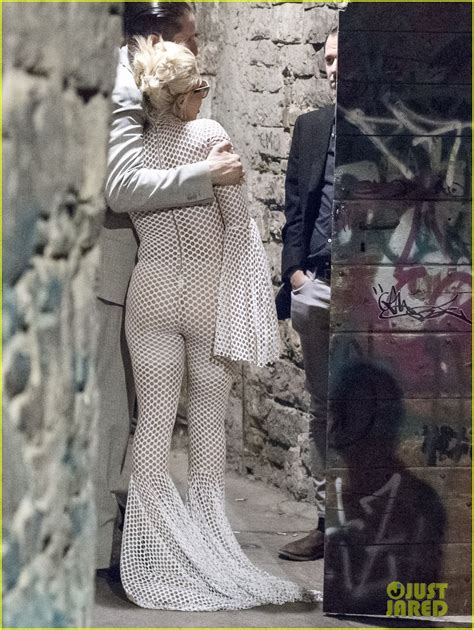 Photo Lady Gaga Mesh Flared Jumpsuit 01 Photo 3415809 Just Jared