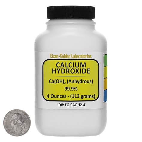Calcium Hydroxide Caoh2 999 Acs Grade Powder 4 Oz In A Space