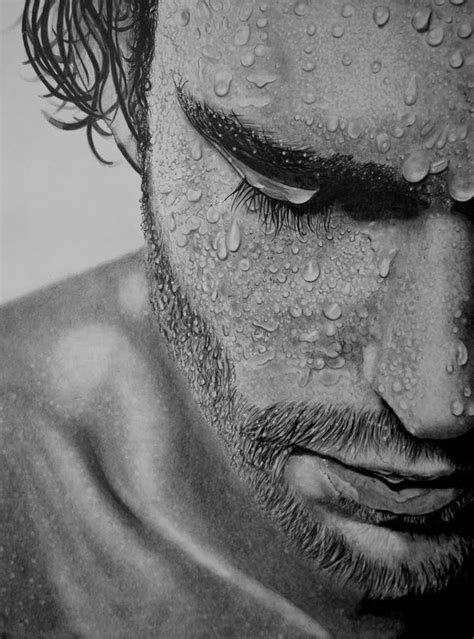 Hyper Realistic Water Pencil Drawings Realistic Drawings Portrait