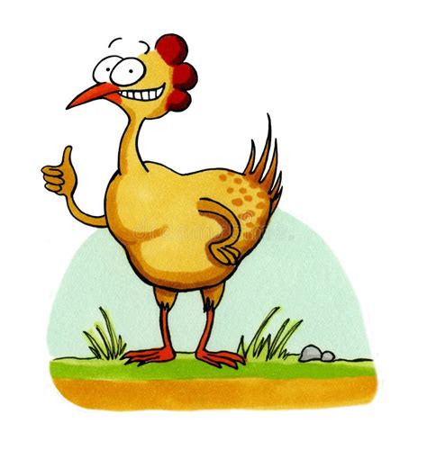 Happy Chicken Cartoon