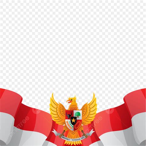 Garuda Pancasila Vector Art Png Flag Template With Garuda Pancasila