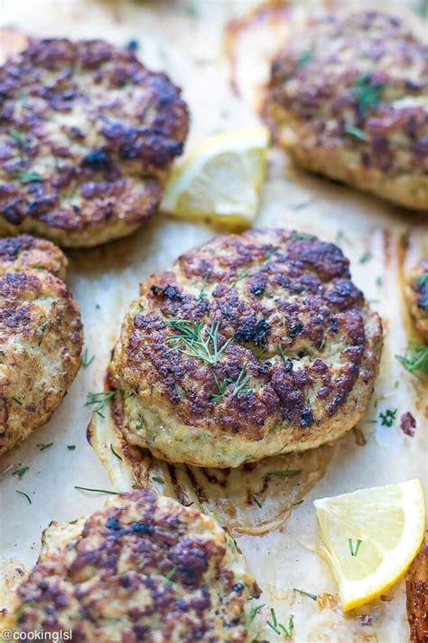 Oven Baked Turkey Zucchini Burgers Recipe Cooking Lsl