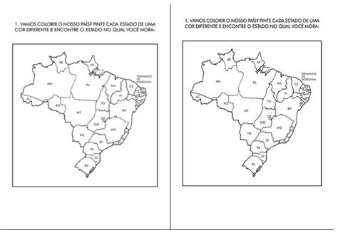 Sugest O De Atividades Mapa Do Brasil