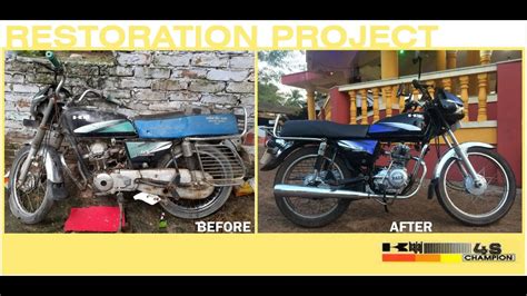 Kawasaki Bajaj 4s Champion Complete Restoration क्यों हीरो Complete