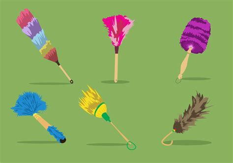 Colorful Feather Duster 110376 Vector Art At Vecteezy