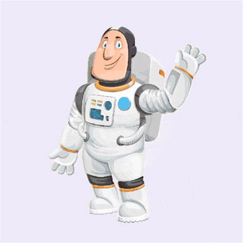 Astronaut Man Cartoon GIFs Collection GraphicMama