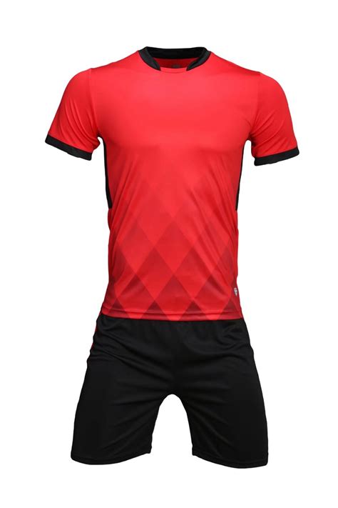 Custom Soccer Jersey Red Color Manufacturer Football Jersey For Adult