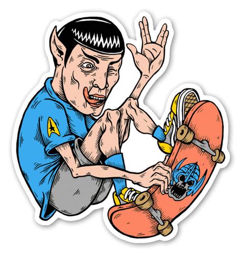 Corte De Contorno Spock Skater Stickerapp Tienda