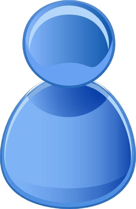 User Symbol Blue Clip Art Free Vector In Open Office Drawing Svg Svg
