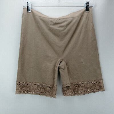 Breezies Set Of Seamless Long Leg Panties W Lace Nude X A EBay