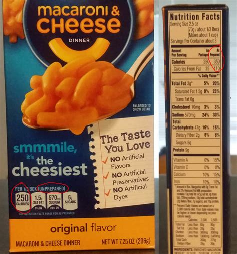 31 Kraft Mac And Cheese Nutrition Label Labels Design Ideas 2020