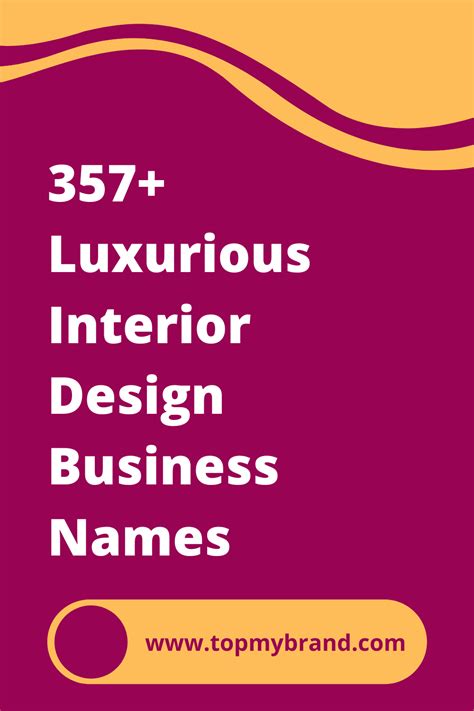 357 Luxurious Interior Design Business Names Interior Design