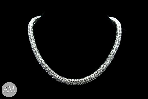 Tyche Delicate Sterling Silver 4in1 Roundmaille Necklace Avm Jewellery