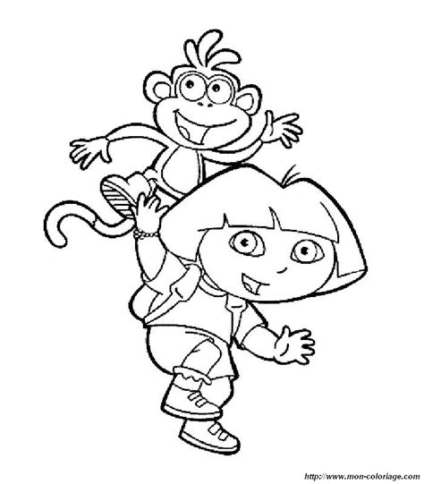 Dora and swiper coloring pages. Dora the Explorer #29961 (Cartoons) - Printable coloring pages