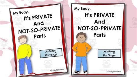 My Body Its Private Parts Social Skills Story And Activities For Boys