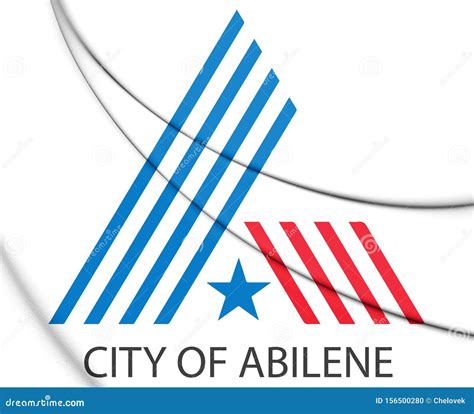 3d Flag Of Abilene Texas Usa Stock Illustration Illustration Of