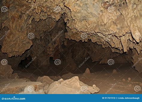 Copy Space Inside The Cave Of Colossal Cave Mountain Park Stock Photo