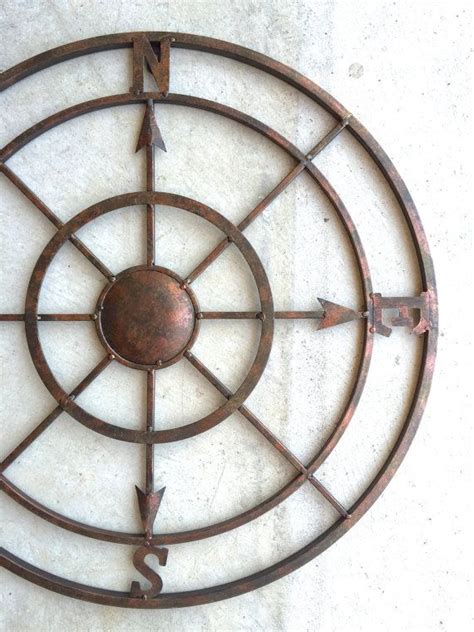 Lo pan (or luopan, trad chinese 羅盤) is a chinese magnetic compass, also known as a feng shui compass. Nautical Decor Metal Compass Wall Art Compass by honeywoodhome | Someone else's nursery ...