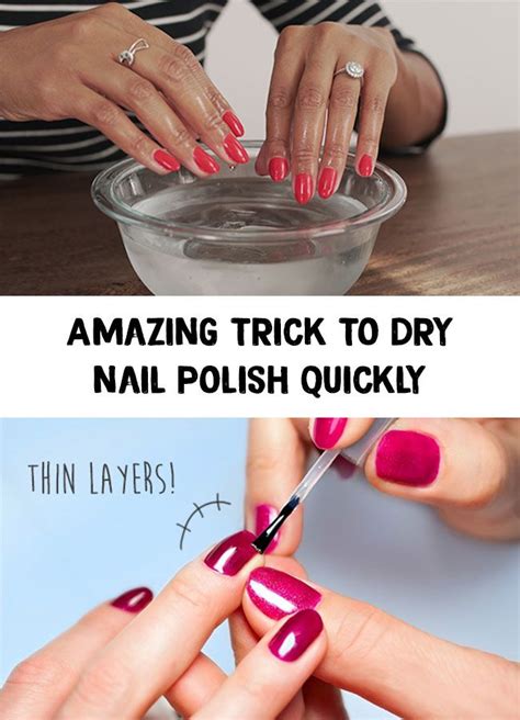 Nails Tricks Amazing Trick To Dry Nail Polish Quickly Dry Nails
