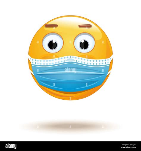 Emoji In Medical Mask Medical Mask Emoji Icon Stock Vector Image And Art Alamy