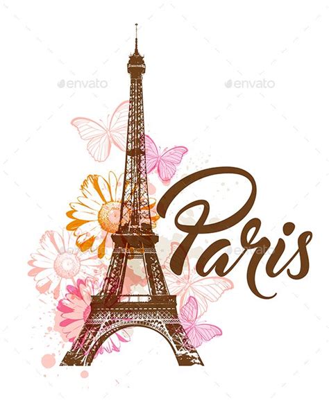 Free Download Decorative Background With Paris In 2019