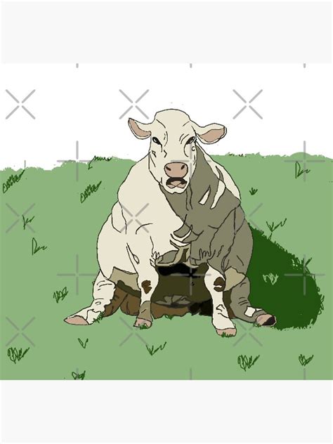Fat Cow Poster By Kairajade Redbubble