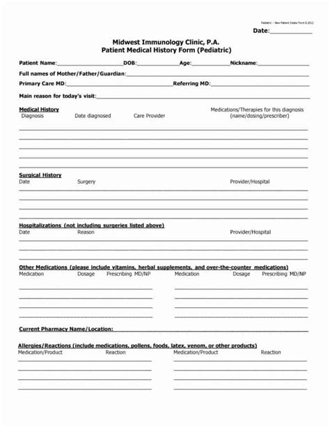 Easily fill out pdf blank, edit, and sign them. 67 Medical History Forms [Word, PDF in 2020 | Medical ...