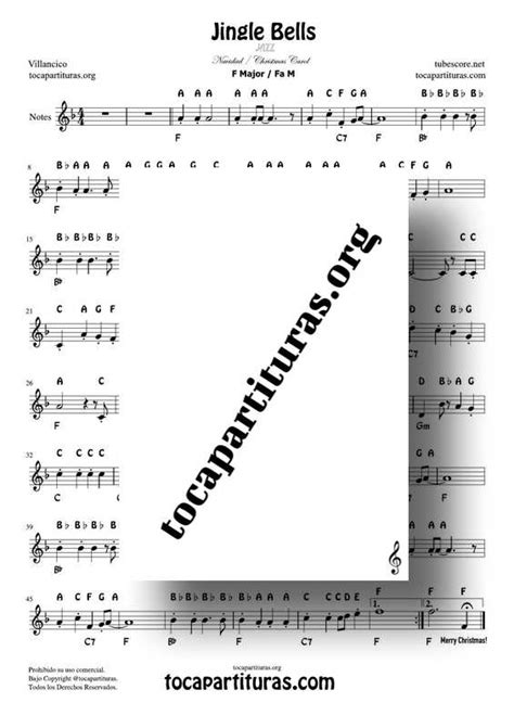 Permission granted for instruction, public performance, or just for fun. Jingle Bells Jazz in F Easy Notes Sheet Music for Violin Flute Recorder Oboe Trumpet Clarinet ...