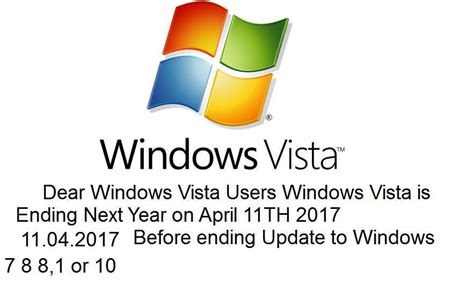 Windows Vista End Of Support Notice By Pokemonosterfanzg On Deviantart