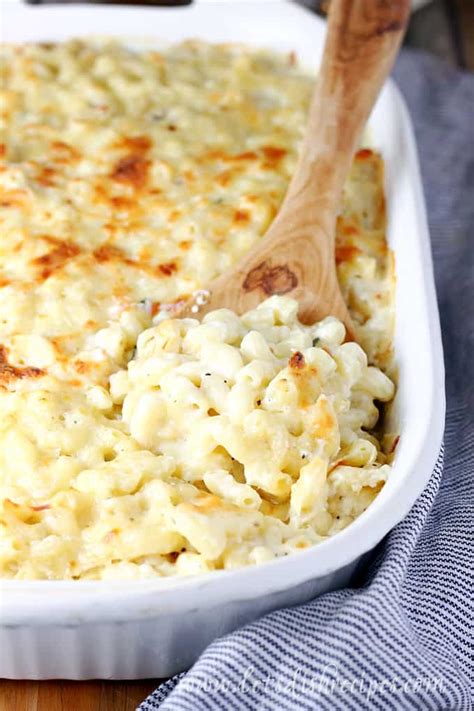 Add the cheese and sour cream and stir it until it is melted in and then remove it from the heat. Smoky White Cheddar Mac and Cheese | Let's Dish Recipes