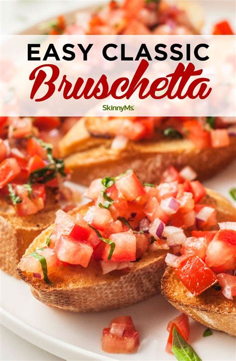 Theres Nothing Better Than Fresh Bruschetta Use It As An Appetizer By