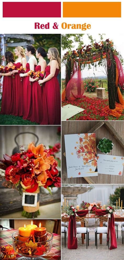Red Wedding Color Schemes