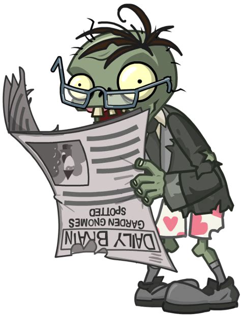 Описание Newspaper Zombie игры Plants Vs Zombies 2