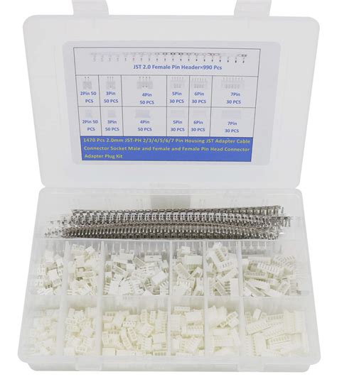 Buy Pieces Mm JST PH JST Connector Kit Mm Pitch Female Pin Header JST PH