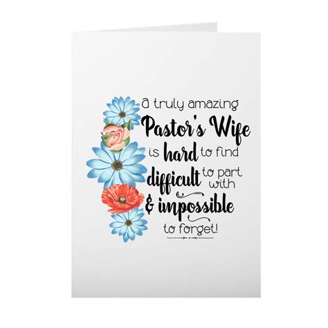 Pastors Wife Thanks You Greeting Card Appreciation T Etsy 日本